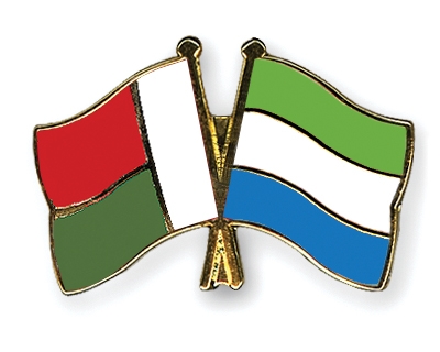 Fahnen Pins Madagaskar Sierra-Leone