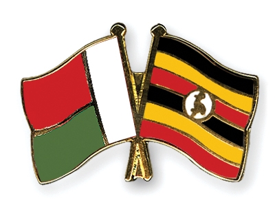 Fahnen Pins Madagaskar Uganda