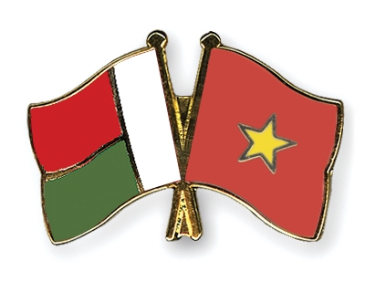 Fahnen Pins Madagaskar Vietnam