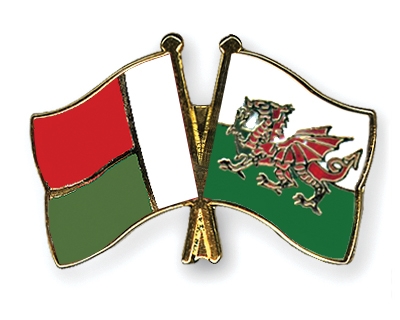 Fahnen Pins Madagaskar Wales