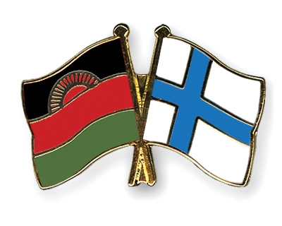 Fahnen Pins Malawi Finnland