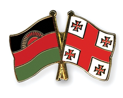 Fahnen Pins Malawi Georgien