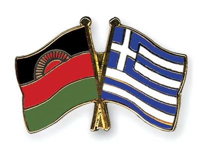 Fahnen Pins Malawi Griechenland