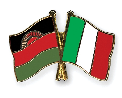 Fahnen Pins Malawi Italien