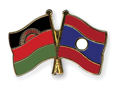 Fahnen Pins Malawi Laos