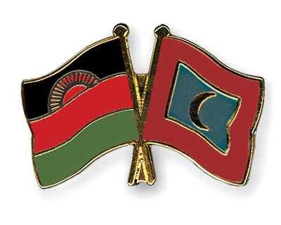 Fahnen Pins Malawi Malediven