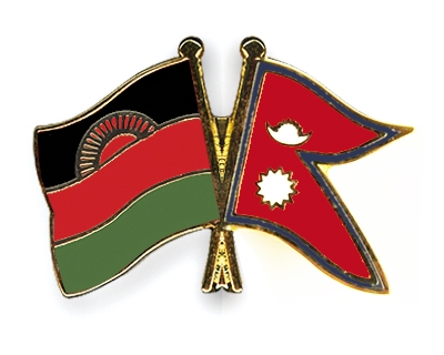 Fahnen Pins Malawi Nepal