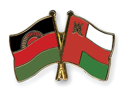 Fahnen Pins Malawi Oman
