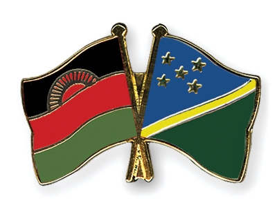 Fahnen Pins Malawi Salomonen