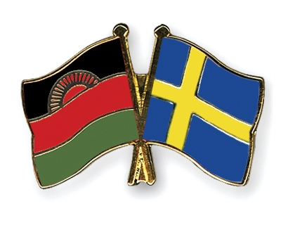 Fahnen Pins Malawi Schweden