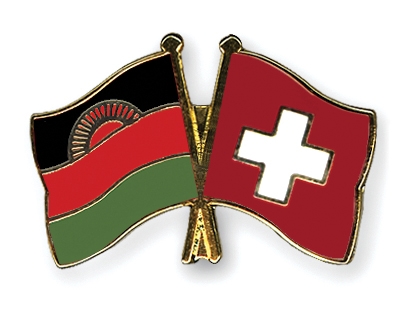 Fahnen Pins Malawi Schweiz