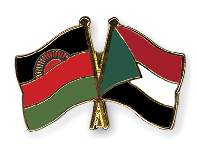 Fahnen Pins Malawi Sudan