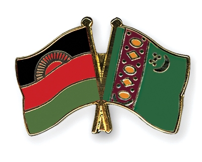 Fahnen Pins Malawi Turkmenistan