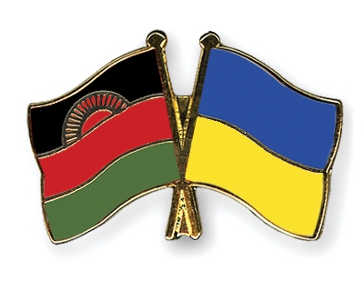 Fahnen Pins Malawi Ukraine