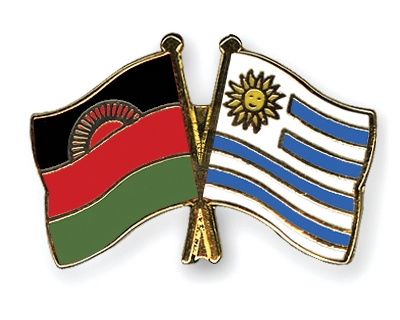 Fahnen Pins Malawi Uruguay