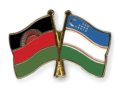 Fahnen Pins Malawi Usbekistan