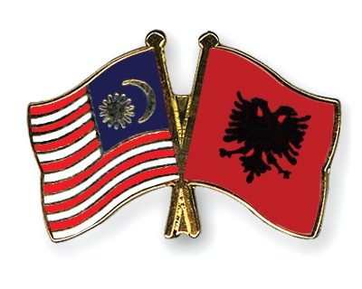 Fahnen Pins Malaysia Albanien