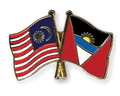 Fahnen Pins Malaysia Antigua-und-Barbuda
