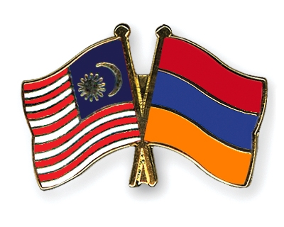 Fahnen Pins Malaysia Armenien
