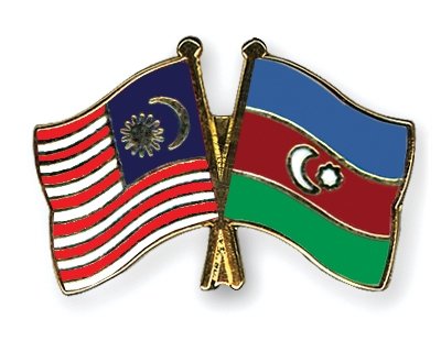 Fahnen Pins Malaysia Aserbaidschan