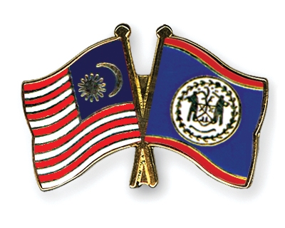 Fahnen Pins Malaysia Belize