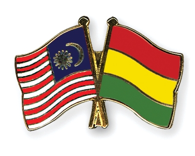 Fahnen Pins Malaysia Bolivien