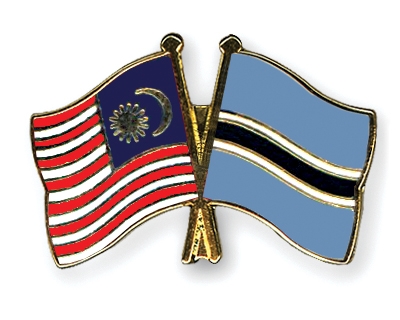 Fahnen Pins Malaysia Botsuana