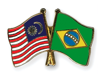 Fahnen Pins Malaysia Brasilien