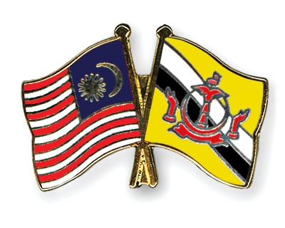 Fahnen Pins Malaysia Brunei-Darussalam