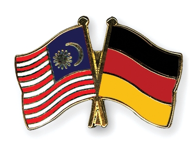 Fahnen Pins Malaysia Deutschland