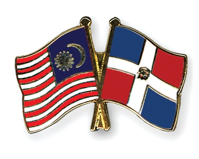 Fahnen Pins Malaysia Dominikanische-Republik