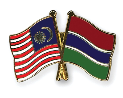 Fahnen Pins Malaysia Gambia
