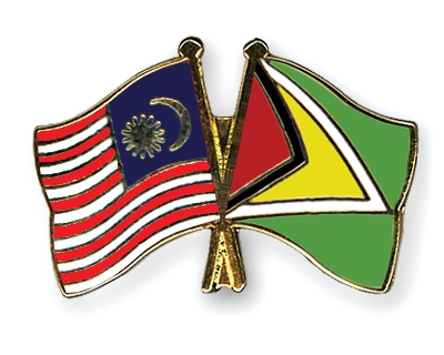 Fahnen Pins Malaysia Guyana