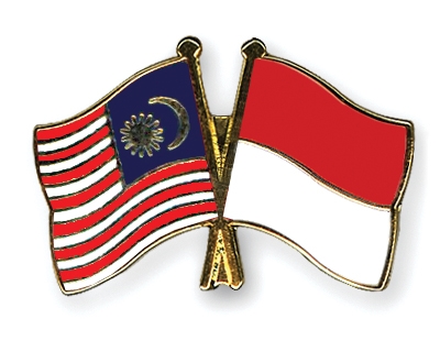 Fahnen Pins Malaysia Indonesien