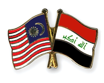 Fahnen Pins Malaysia Irak