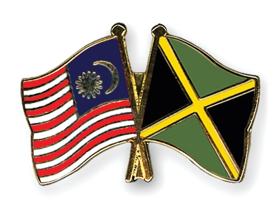Fahnen Pins Malaysia Jamaika