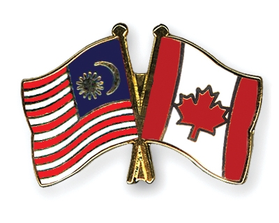 Fahnen Pins Malaysia Kanada