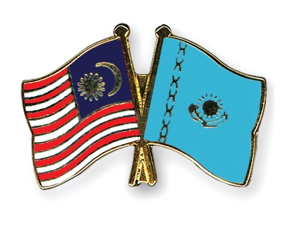 Fahnen Pins Malaysia Kasachstan