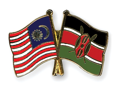 Fahnen Pins Malaysia Kenia