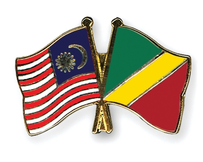 Fahnen Pins Malaysia Kongo-Republik