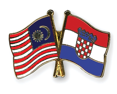 Fahnen Pins Malaysia Kroatien