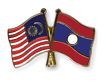 Fahnen Pins Malaysia Laos