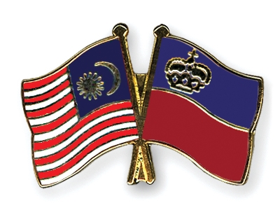 Fahnen Pins Malaysia Liechtenstein