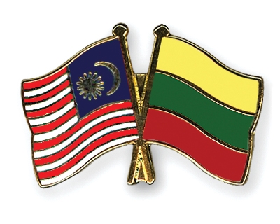 Fahnen Pins Malaysia Litauen