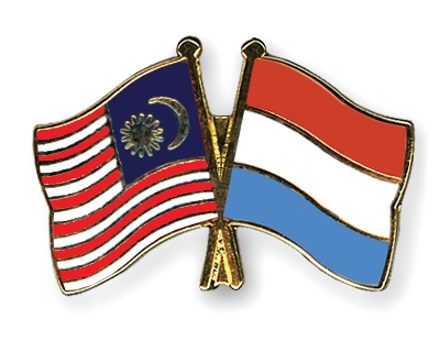 Fahnen Pins Malaysia Luxemburg