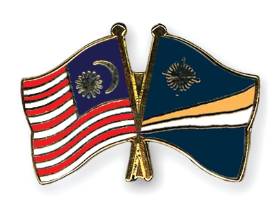 Fahnen Pins Malaysia Marshallinseln