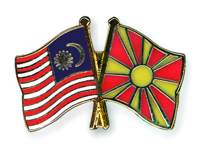 Fahnen Pins Malaysia Mazedonien