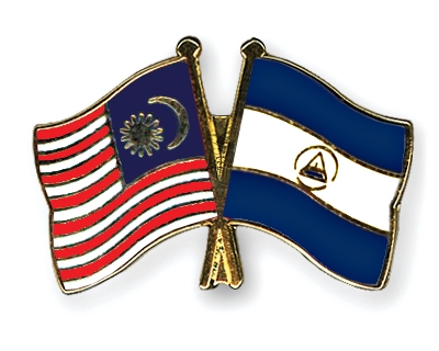 Fahnen Pins Malaysia Nicaragua