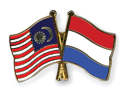 Fahnen Pins Malaysia Niederlande