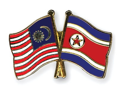 Fahnen Pins Malaysia Nordkorea